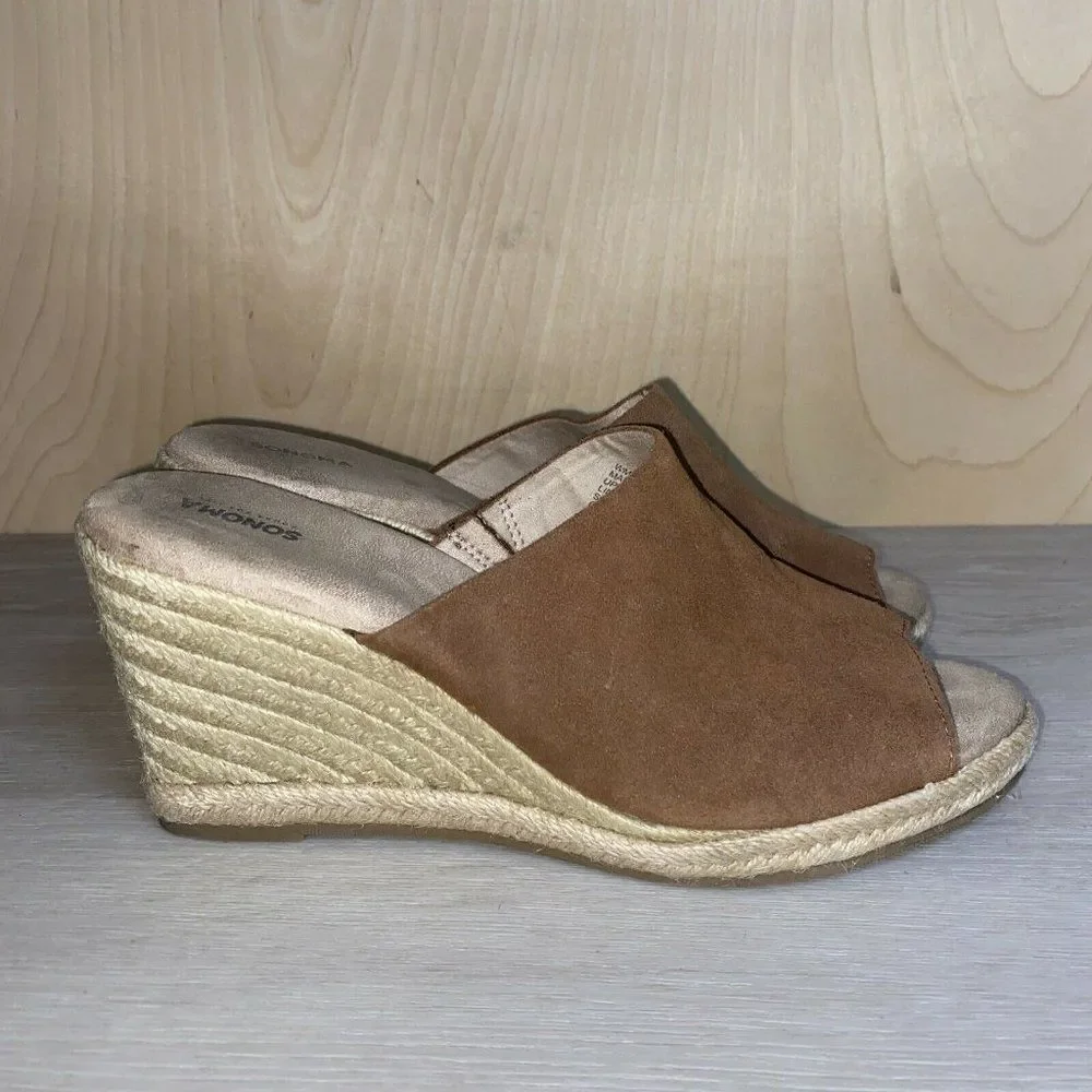 Sonoma Snalice Whiskey Leather Wedge Women's 9.5‎